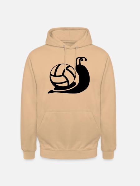 Volleyball snail - Unisex Hoodie - peach