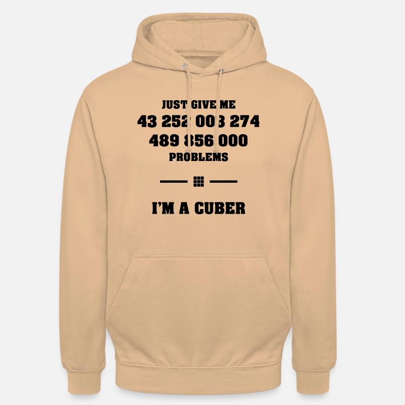 Combinations Magic Cube Speedcuber Cuber Cubing - Unisex Hoodie - peach