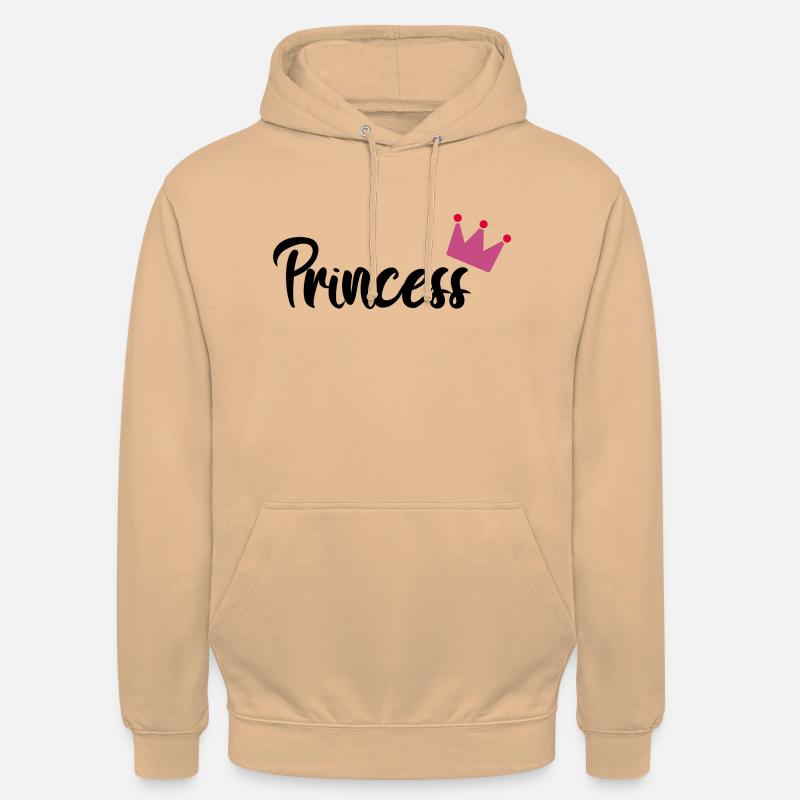 Princesse, princesse - Sweat-shirt à capuche unisexe - pêche