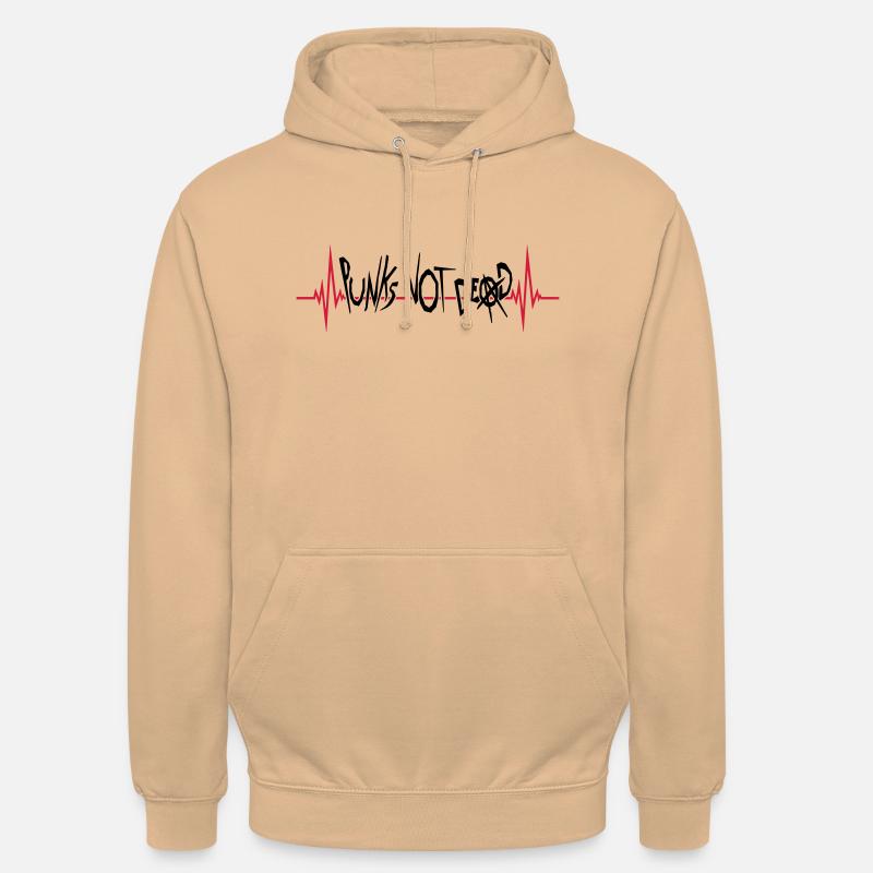 punks pas mort citation - Sweat-shirt à capuche unisexe - pêche