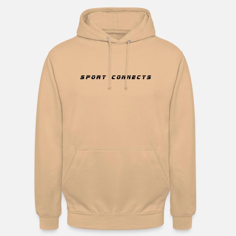 Le sport connecte - Sweat-shirt à capuche unisexe - pêche