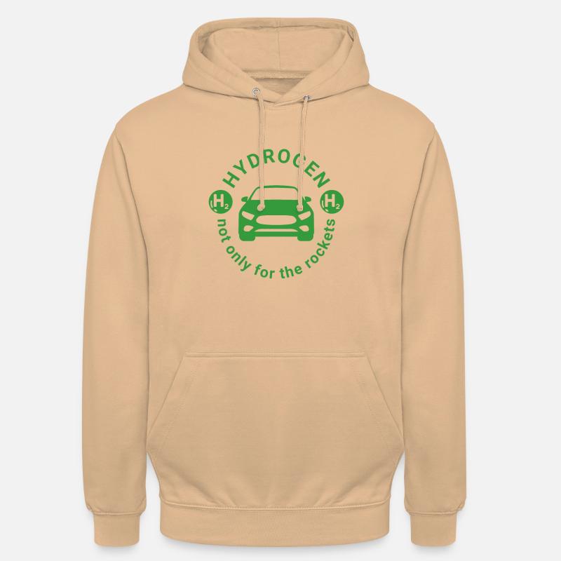 L’hydrogène H2 comme carburant pour les véhicules - Sweat-shirt à capuche unisexe - pêche