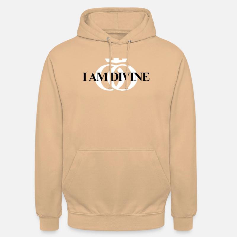Je suis Divin. Oppoline Collection - Sweat-shirt à capuche unisexe - pêche
