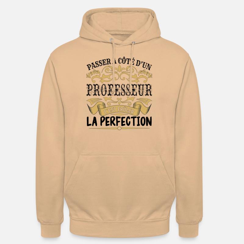 Professeur | le Meilleur cadeau Professeur - Sweat-shirt à capuche unisexe - pêche