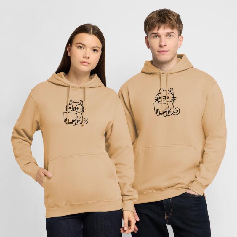 Programmierer Coding Nerd Katze Unisex Hoodie