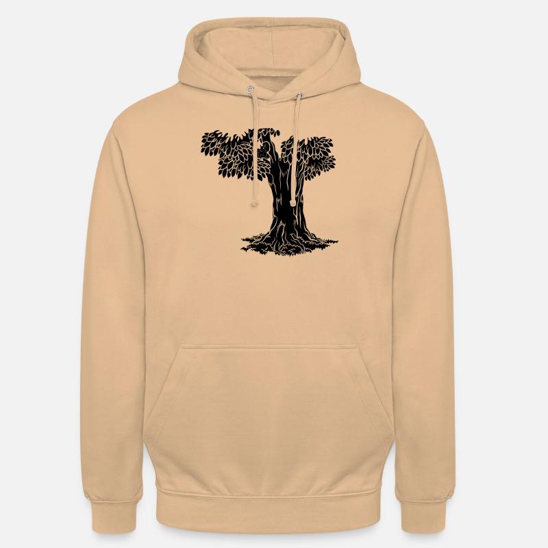 Lustiges Eichhörnchen, Eichhörnchen, - Unisex Hoodie - Pfirsich