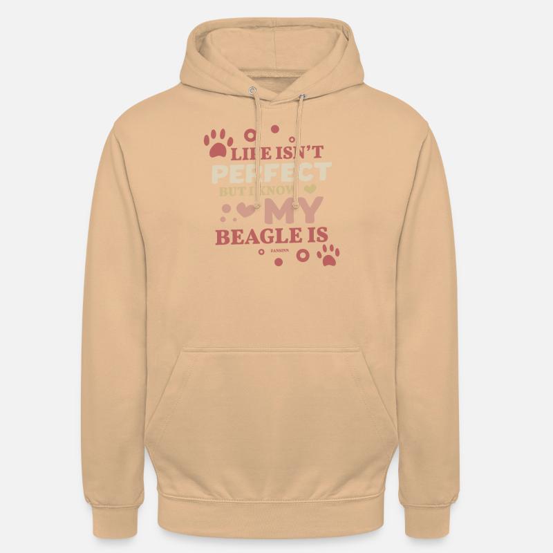 Mon Beagle est parfait - Sweat-shirt à capuche unisexe - pêche