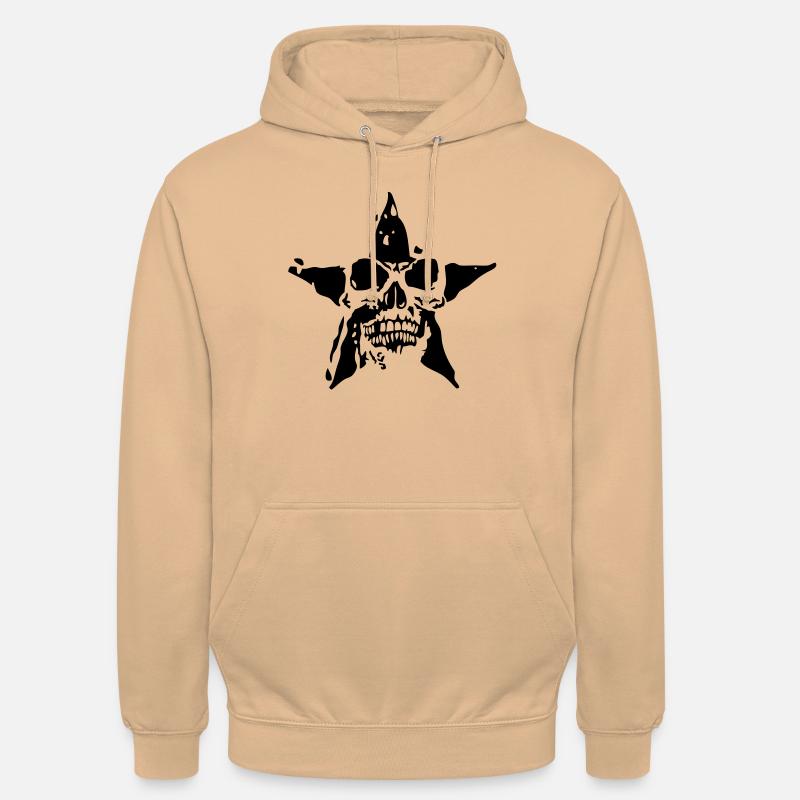 Todesstern Todes Kopf etoile8 - Unisex Hoodie - Pfirsich