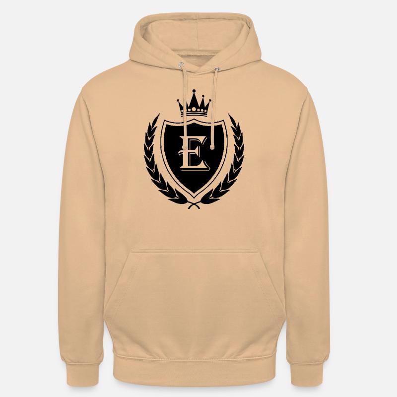 Armer la couronne E - Sweat-shirt à capuche unisexe - pêche