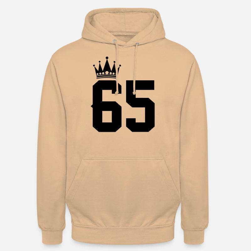 65 - Felpa con cappuccio unisex - pesca