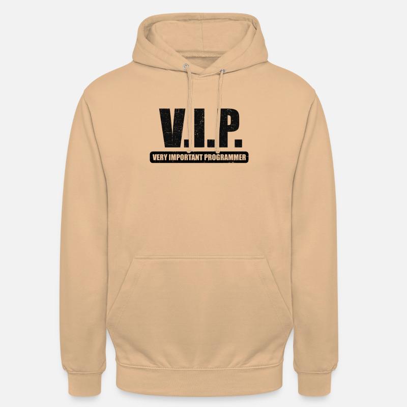 VIP VIP programmeur très important Linux IT - Sweat-shirt à capuche unisexe - pêche