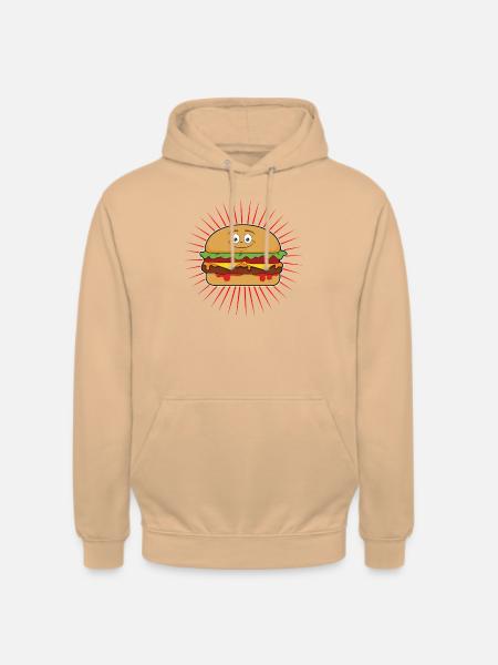 Hamburger - Unisex Hoodie - Pfirsich