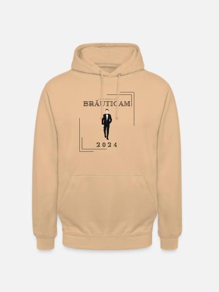 BRÄUTIGAM T-SHIRT - Unisex Hoodie - Pfirsich