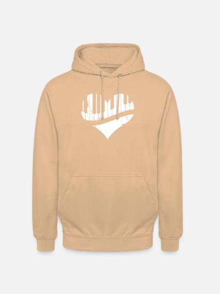 Klavier - Unisex Hoodie - Pfirsich