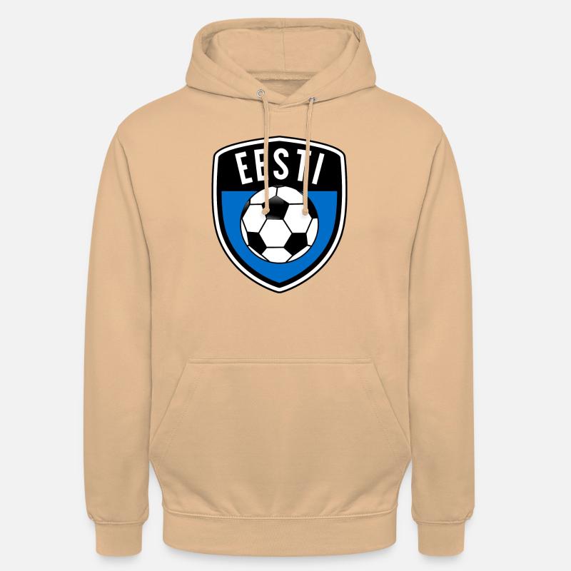 Eesti Eesti Jalgpallifanni toode - Sweat-shirt à capuche unisexe - pêche