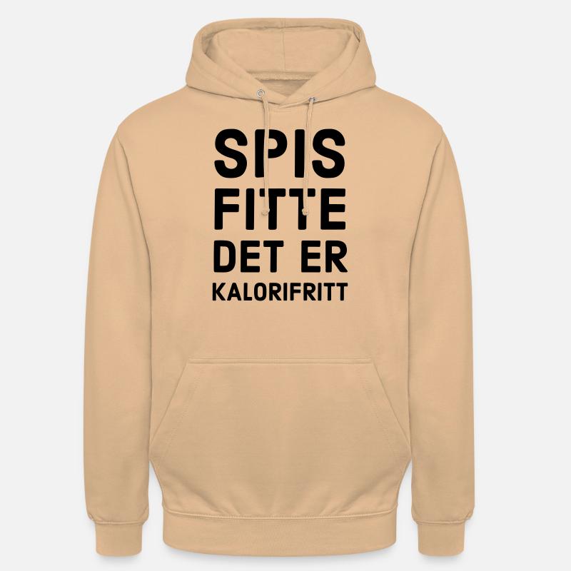 Mangia la figa, è senza calorie - Felpa con cappuccio unisex - pesca
