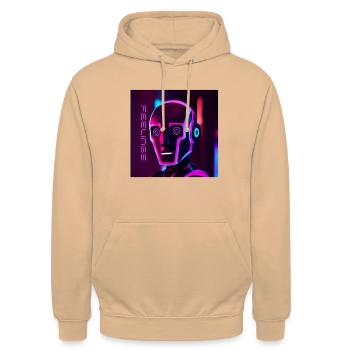 Gefühle - Unisex Hoodie - Pfirsich - Vorne - Alina (178cm) & Michal (187cm)