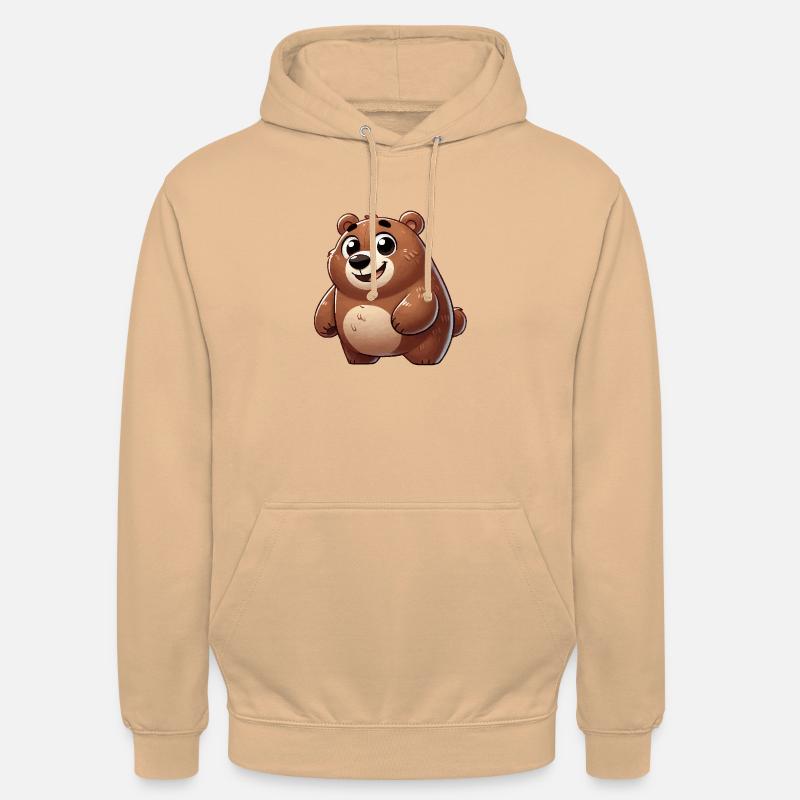 Bear Comic - Unisex Hoodie - peach