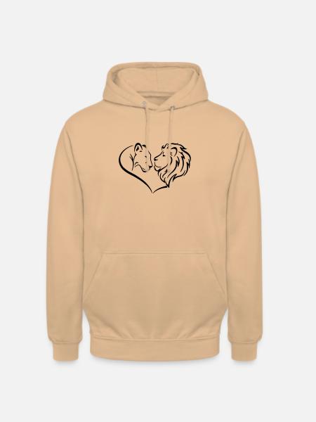Lions - Unisex Hoodie - peach