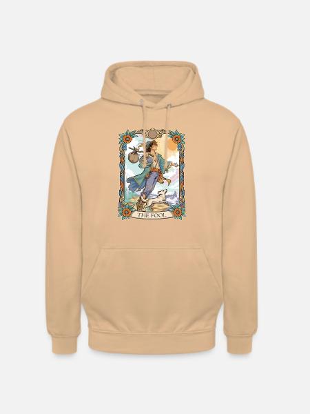 Das verrückte TAROT - Unisex Hoodie - Pfirsich