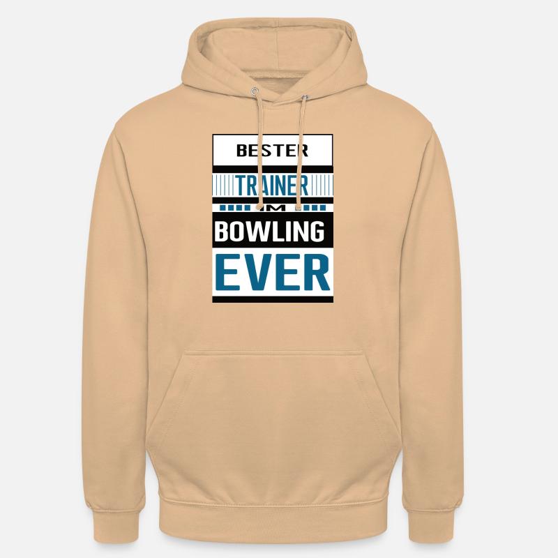 Bowling Trainer Bester Bowlingtrainer Coach - Unisex Hoodie - Pfirsich