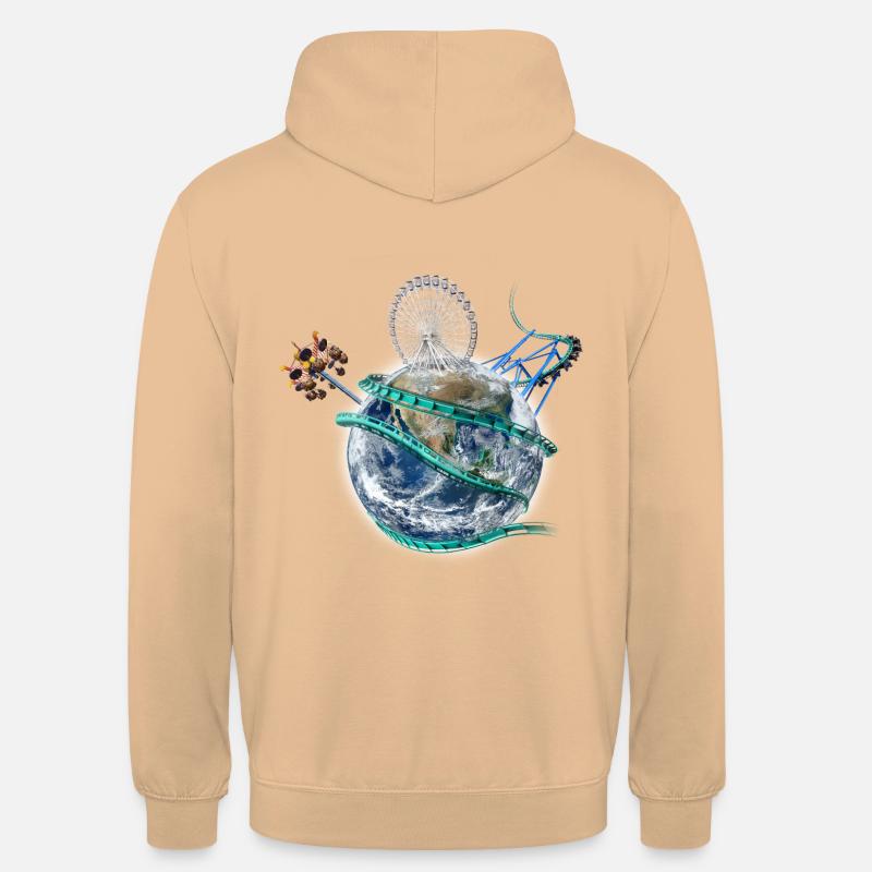 Roller Kugel Coaster - Unisex Hoodie - Pfirsich