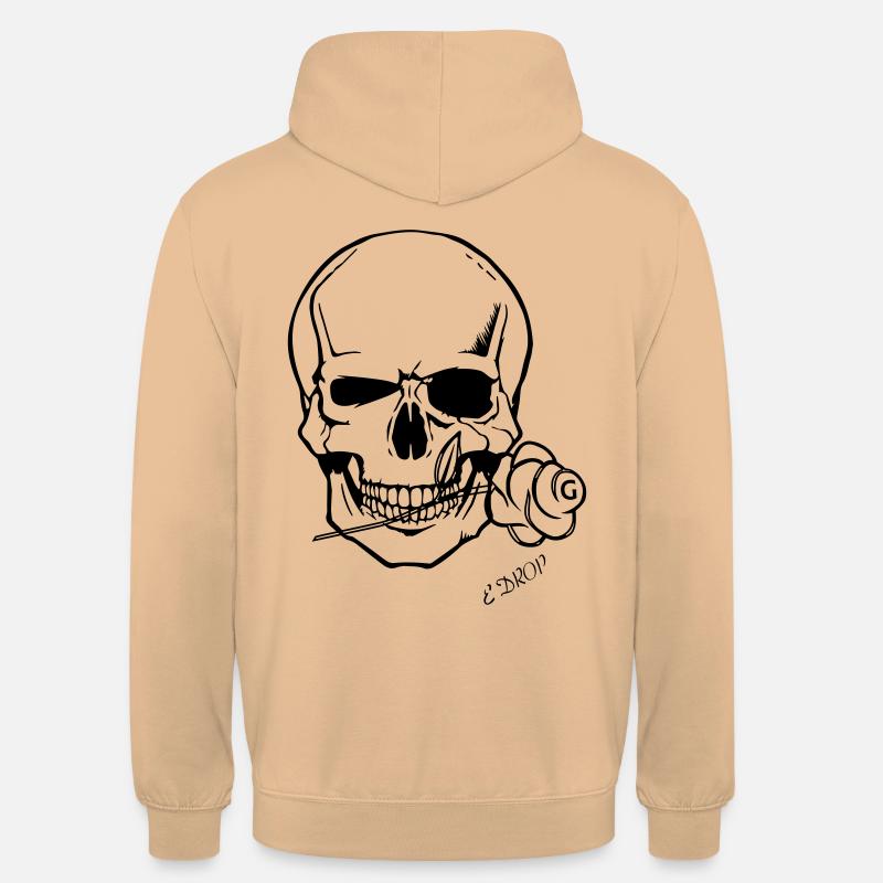 Crâne charmant - Sweat-shirt à capuche unisexe - pêche