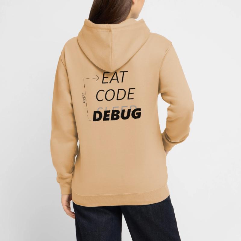 Programmeur de débogage de code Eat Sweat-shirt à capuche unisexe