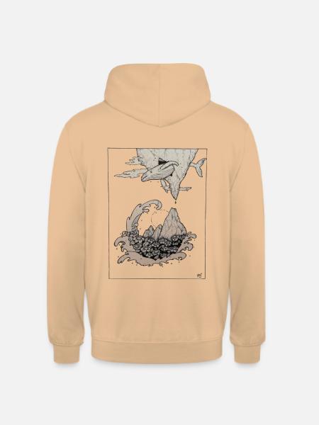 Wal - Unisex Hoodie - Pfirsich