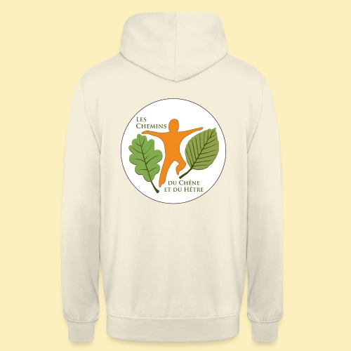Logo des Chemins du Chêne et du Hêtre - Sweat-shirt à capuche unisexe