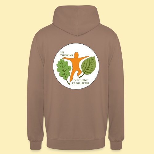 Logo des Chemins du Chêne et du Hêtre - Sweat-shirt à capuche unisexe