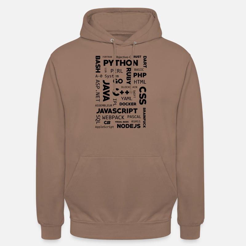 I LOVE CODE - Sweat-shirt à capuche unisexe - moka
