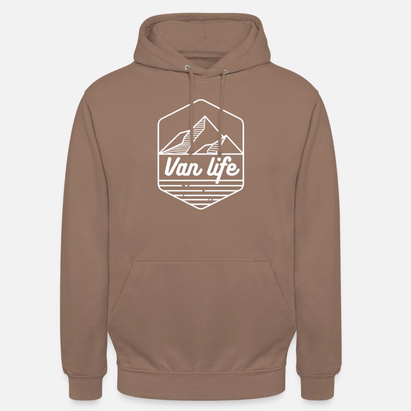 Van life tout simplement - Sweat-shirt à capuche unisexe - moka