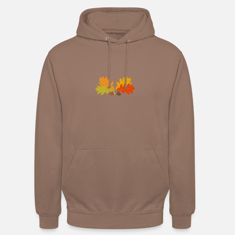 Feuilles de chêne - Sweat-shirt à capuche unisexe - moka