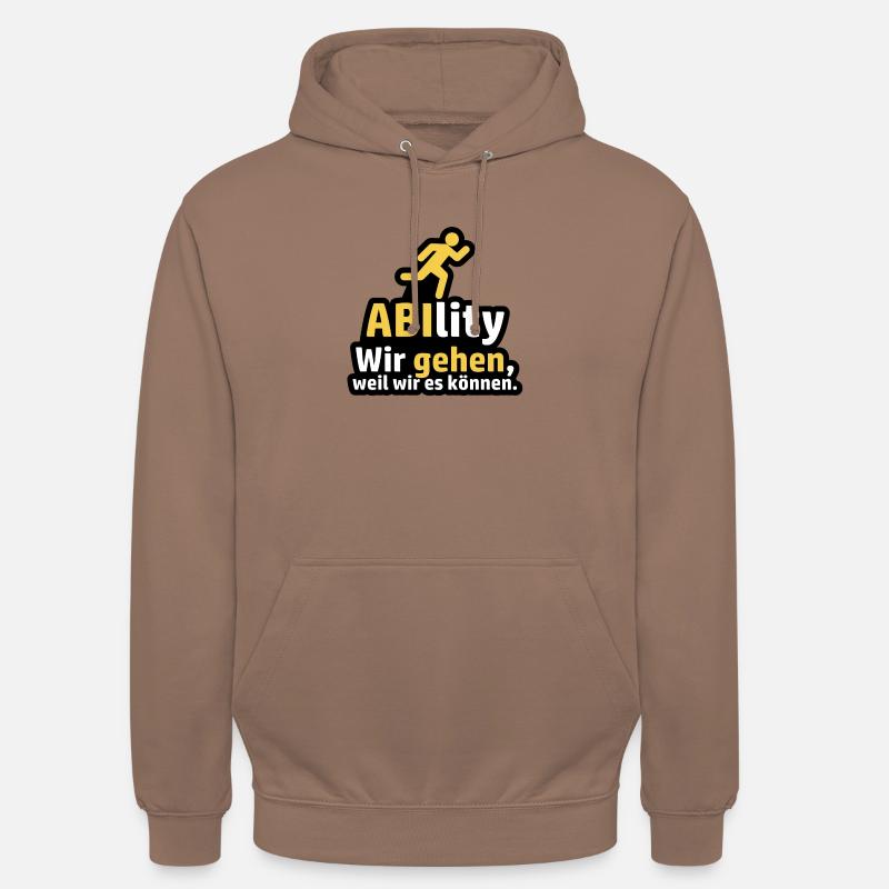 Ablity Nous partons parce que nous pouvons le dire - Sweat-shirt à capuche unisexe - moka