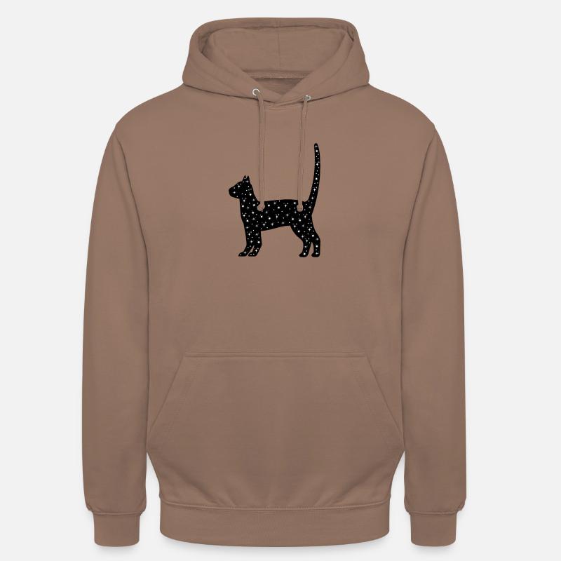 Chat céleste - Sweat-shirt à capuche unisexe - moka