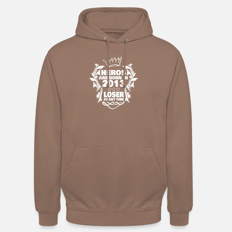 2013 - Sweat-shirt à capuche unisexe - moka