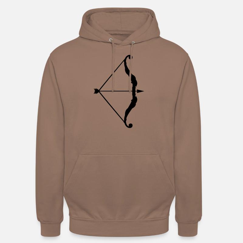 arc de flèche - Sweat-shirt à capuche unisexe - moka