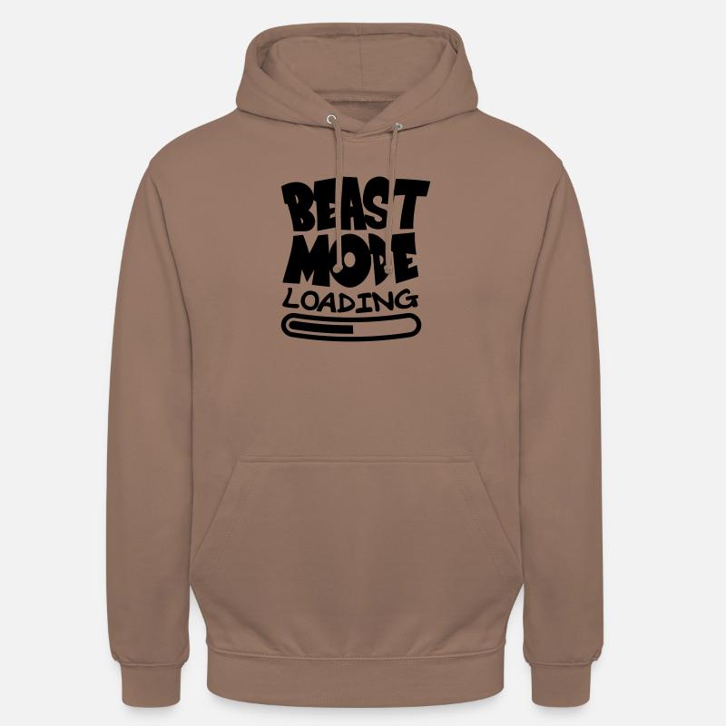 Beast ModeLoading Design - Sweat-shirt à capuche unisexe - moka