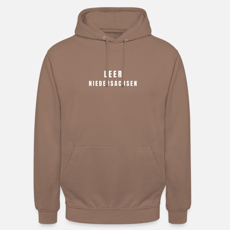 Leer, Basse-Saxe - Sweat-shirt à capuche unisexe - moka