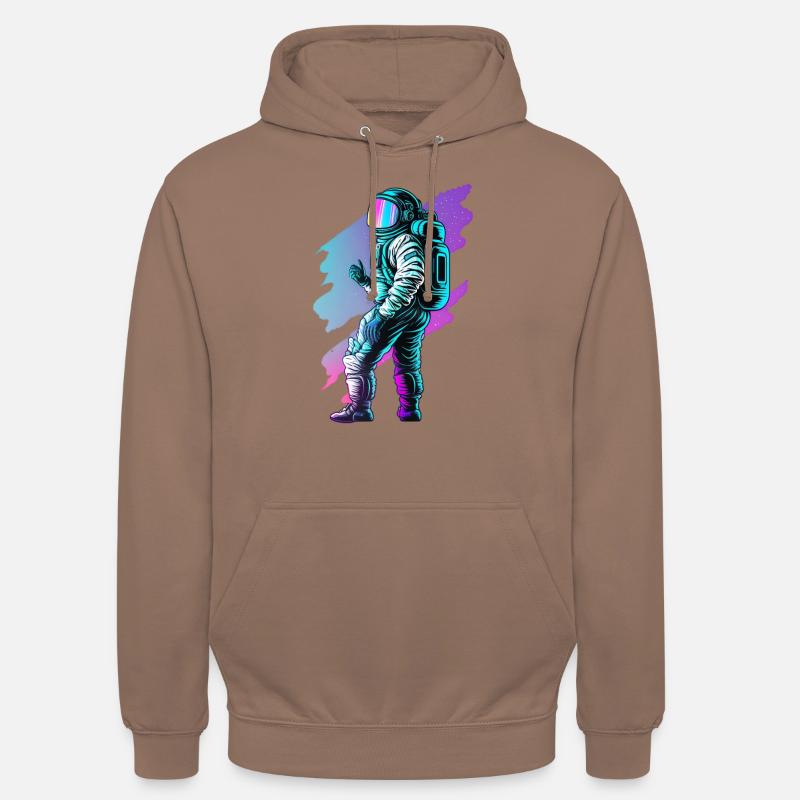 Astronaute - Sweat-shirt à capuche unisexe - moka