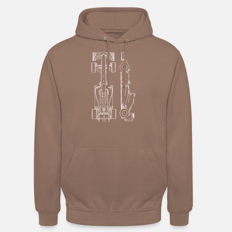 formula one - Sweat-shirt à capuche unisexe - moka
