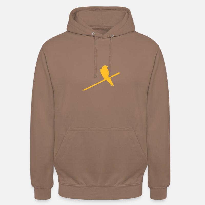 Swallow on wire egg Vector - Unisex Hoodie - mocha
