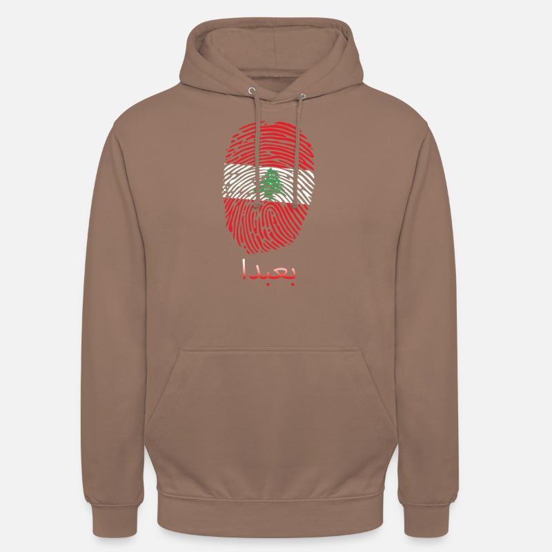 BAABDA Liban Liban Libanais Libanais - Sweat-shirt à capuche unisexe - moka