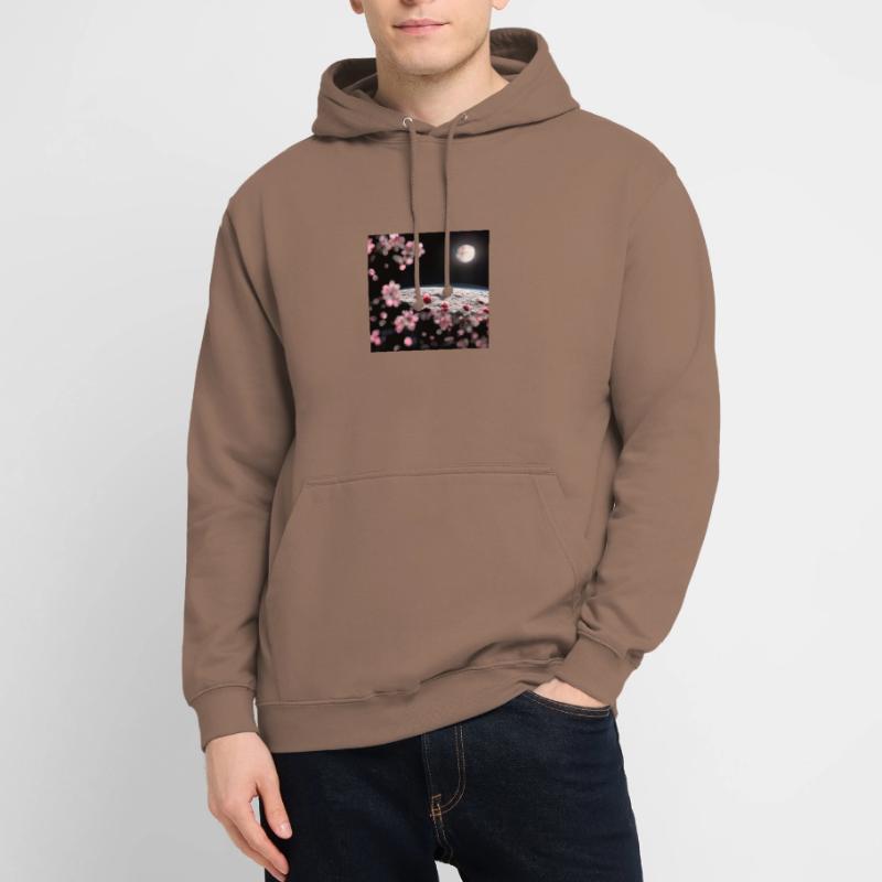 Cherry Tree on the Moon Unisex Hoodie