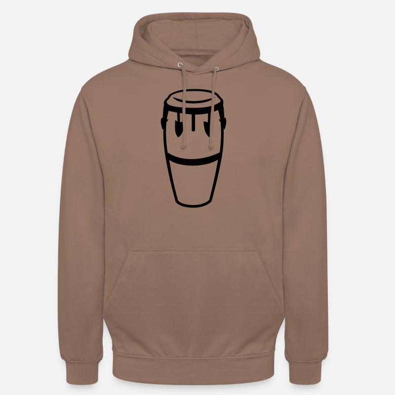 Tambour - Sweat-shirt à capuche unisexe - moka