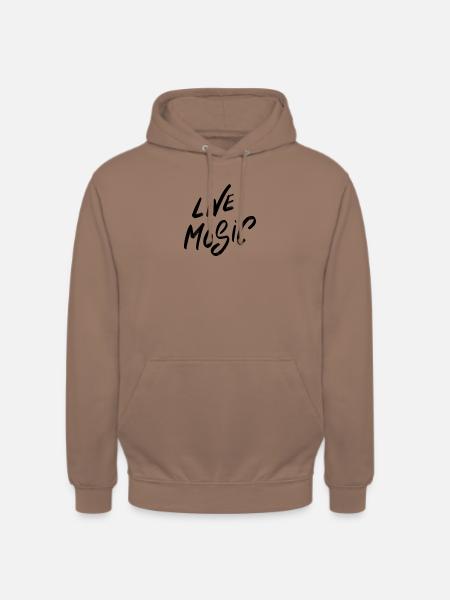 live music! - Unisex Hoodie - mocha
