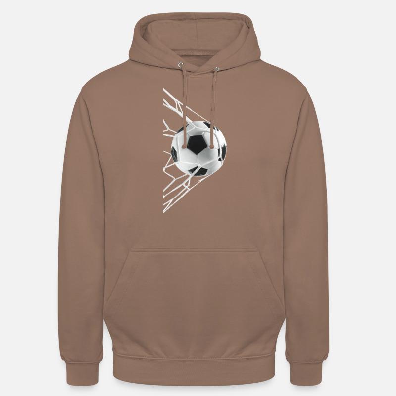 Fodbold - Hættetrøje unisex - mokka