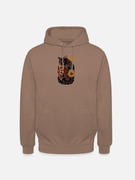 SONNENBLUMENKATZE - Unisex Hoodie - Mokka