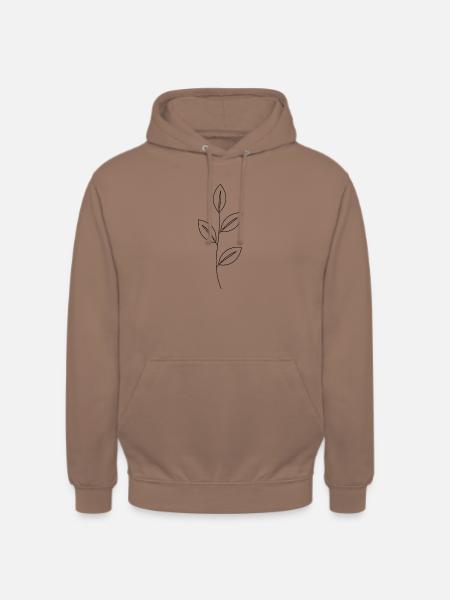 Pflanze Elegant - Unisex Hoodie - Mokka